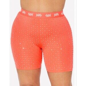 3XL YITTY-VERSARY Major Label Smoothing High Waist Short Bling Rhinestones